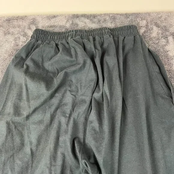 Vtg 80's Nike Sweatpants Tapered Leg Pockets Black Men's L Drawstring - Picture 11 of 13